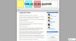 Desktop Screenshot of cadaumnoseuquadrado.wordpress.com