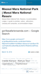 Mobile Screenshot of maasaimaranationalparkreservelodges.wordpress.com