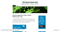 Desktop Screenshot of h2honors.wordpress.com