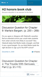 Mobile Screenshot of h2honors.wordpress.com