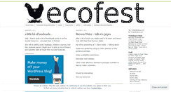 Desktop Screenshot of ecofest.wordpress.com