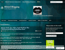 Tablet Screenshot of blitzedblogging.wordpress.com