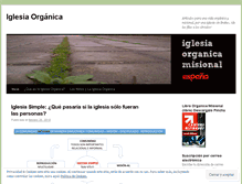 Tablet Screenshot of iglesiaorganicamisional.wordpress.com