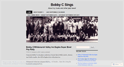 Desktop Screenshot of bobbycsings.wordpress.com