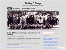 Tablet Screenshot of bobbycsings.wordpress.com