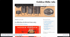 Desktop Screenshot of goldenoldieads.wordpress.com