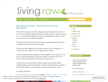 Tablet Screenshot of livingrawlifestyle.wordpress.com