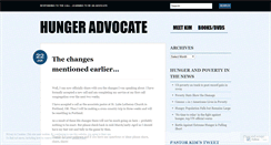 Desktop Screenshot of hungeradvocate.wordpress.com