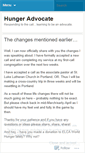 Mobile Screenshot of hungeradvocate.wordpress.com