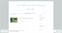 Desktop Screenshot of elnaschutz.wordpress.com