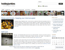 Tablet Screenshot of hobbyjunkies.wordpress.com