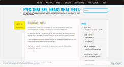Desktop Screenshot of eyesandheart.wordpress.com