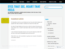 Tablet Screenshot of eyesandheart.wordpress.com