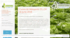 Desktop Screenshot of hidroponiaenmonterrey.wordpress.com