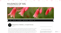 Desktop Screenshot of musingsofms.wordpress.com