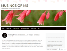 Tablet Screenshot of musingsofms.wordpress.com