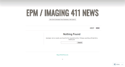 Desktop Screenshot of imaging411.wordpress.com