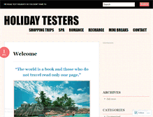 Tablet Screenshot of holidaytesters.wordpress.com