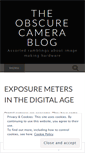 Mobile Screenshot of obscurecamera.wordpress.com