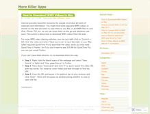 Tablet Screenshot of morekillerapps.wordpress.com