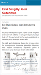 Mobile Screenshot of eskisevgiliyigerikazanmak.wordpress.com