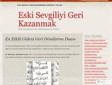 Tablet Screenshot of eskisevgiliyigerikazanmak.wordpress.com