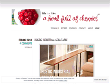 Tablet Screenshot of lifeislikebowlfullofcherries.wordpress.com
