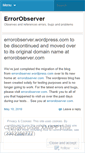 Mobile Screenshot of errorobserver.wordpress.com