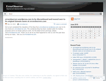 Tablet Screenshot of errorobserver.wordpress.com