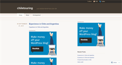 Desktop Screenshot of chiletouring.wordpress.com