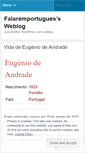 Mobile Screenshot of falaremportugues.wordpress.com