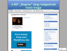 Tablet Screenshot of bkfblog.wordpress.com