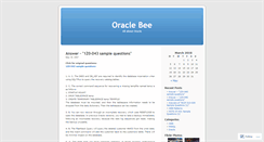 Desktop Screenshot of beeoracle.wordpress.com