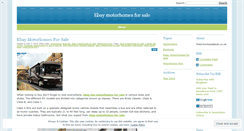 Desktop Screenshot of ebaymotorhomesforsale.wordpress.com