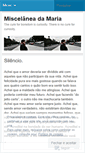 Mobile Screenshot of miscelaneadamaria.wordpress.com