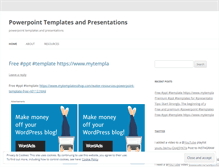 Tablet Screenshot of pptpresentations.wordpress.com