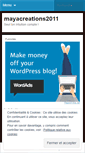 Mobile Screenshot of mayacreations2011.wordpress.com