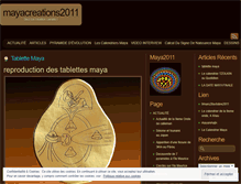 Tablet Screenshot of mayacreations2011.wordpress.com