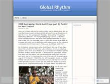 Tablet Screenshot of globalrhythm.wordpress.com