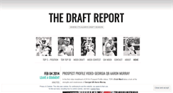 Desktop Screenshot of draftreport.wordpress.com