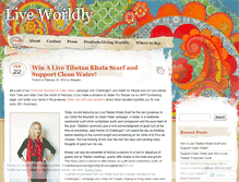 Tablet Screenshot of liveworldly.wordpress.com