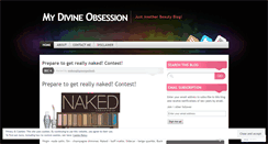 Desktop Screenshot of mydivineobsession.wordpress.com