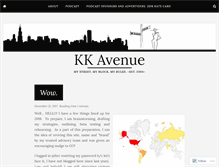 Tablet Screenshot of kkavenue.wordpress.com