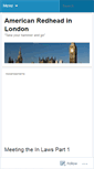 Mobile Screenshot of americanredheadinlondon.wordpress.com