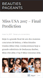 Mobile Screenshot of beautiespageants.wordpress.com