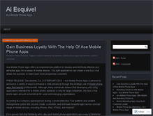 Tablet Screenshot of alesquivel.wordpress.com