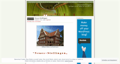 Desktop Screenshot of neuesstellingen.wordpress.com