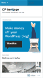 Mobile Screenshot of cpheritage.wordpress.com
