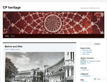 Tablet Screenshot of cpheritage.wordpress.com