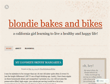 Tablet Screenshot of blondiebakesandbikes.wordpress.com